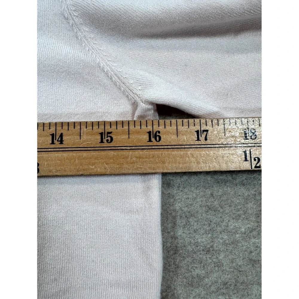 Zara Sweater Womens Small Pink Crew Neck Knitted Short Sleeve Casual Pullover